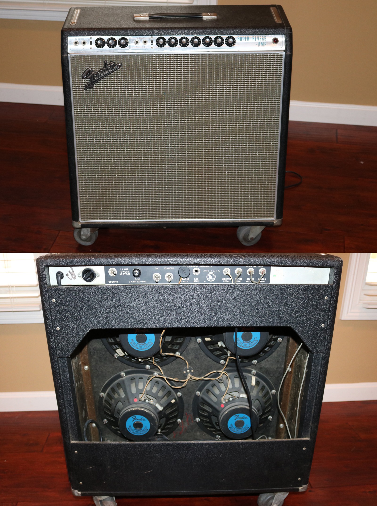 1968 fender super reverb amp