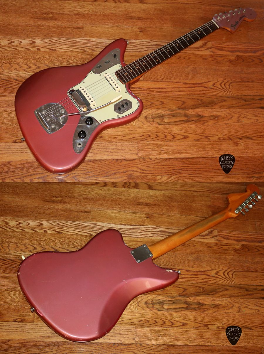 fender jaguar burgundy mist